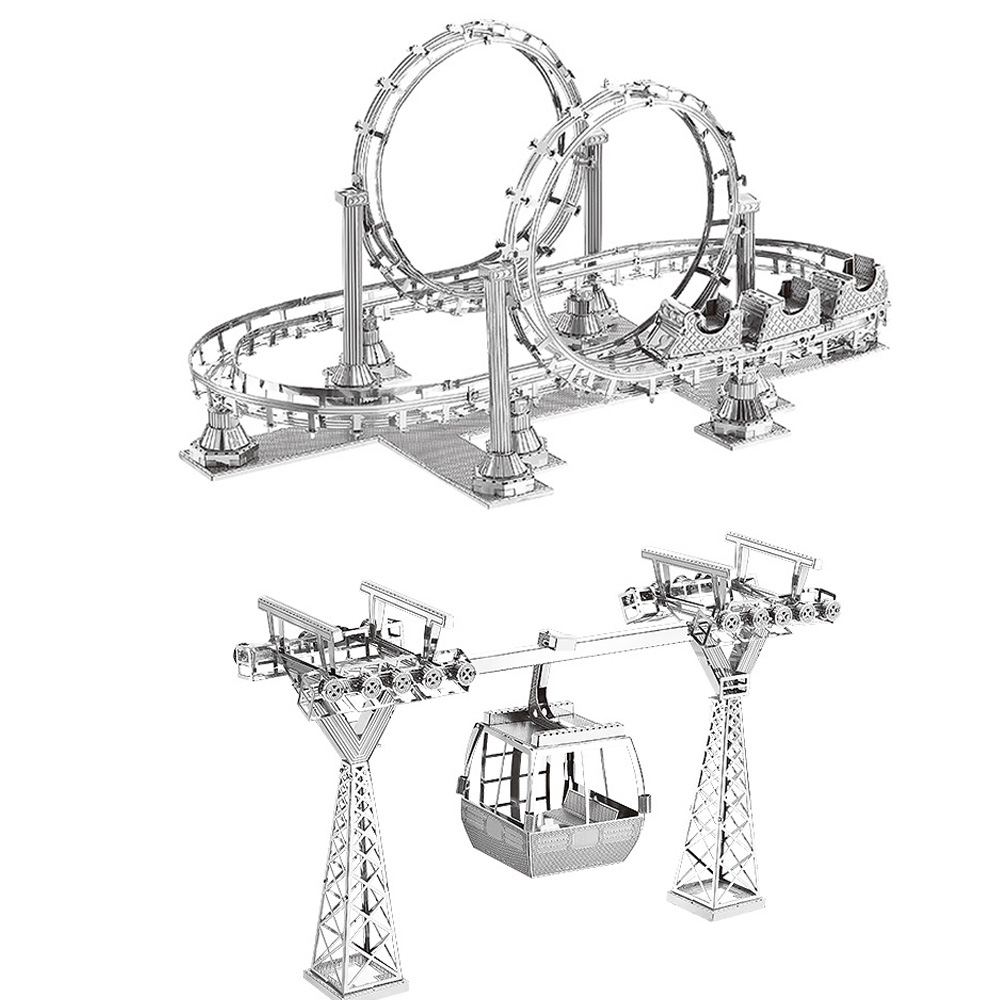 Roller Coaster + Cable Car 3D Puzzle