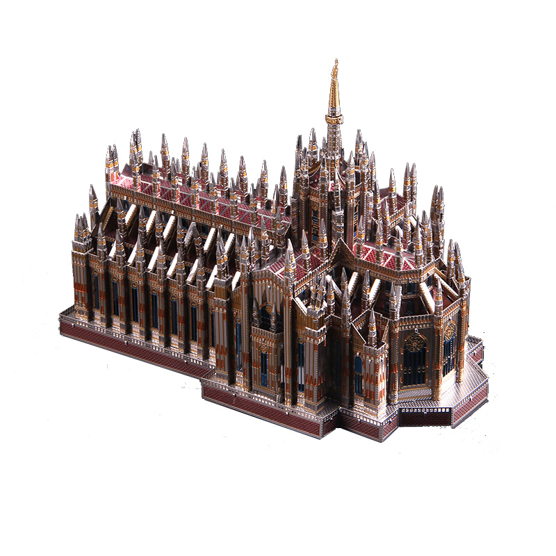 NEW Microworld 3D Metal Nano Puzzle Milan Cathedral Duomo di Milano Build Model 